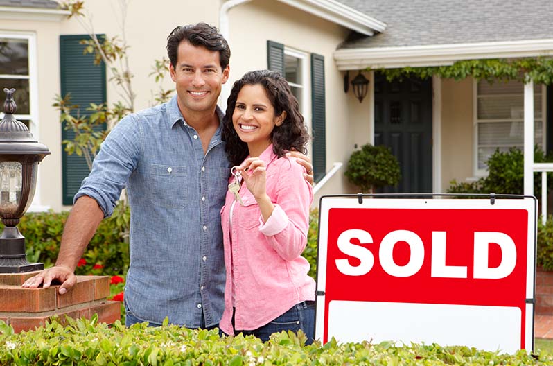 First-time homeowners take possession of their new home